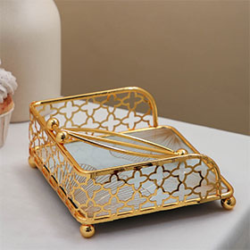 Porte-serviettes shykhf, matériau : métal, verre