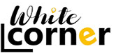 White corner - logo